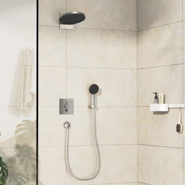 Смеситель для ванны на 2 потребителя Hansgrohe DuoTurn E 75417000 хром