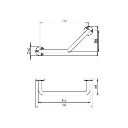 Поручень Novaservis Metalia 6164.0