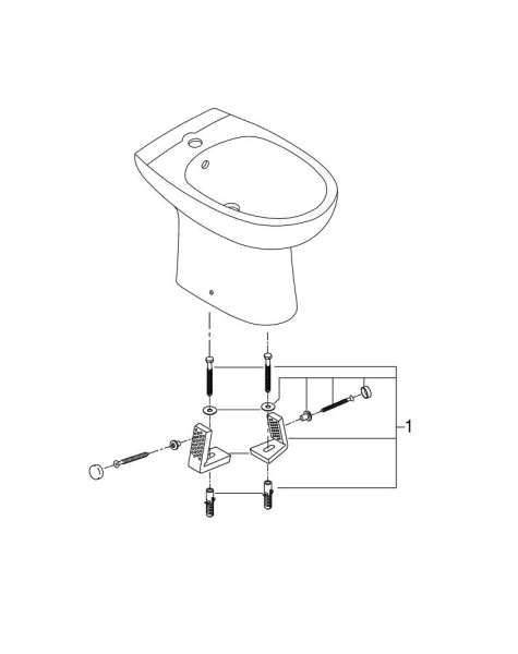 Напольное биде Grohe Bau Ceramic 39432 000 (39432000)