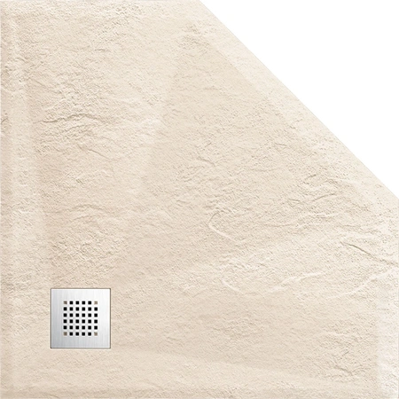 Душевой поддон из искусственного камня (90х90) Vincea VST-4SP9090C бежевый