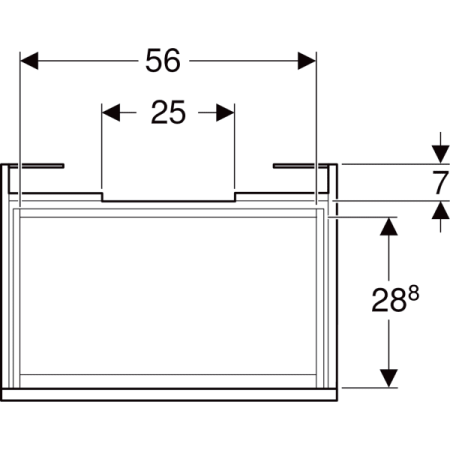 Тумба под раковинуGeberit Renova Plan 501.907.01.1