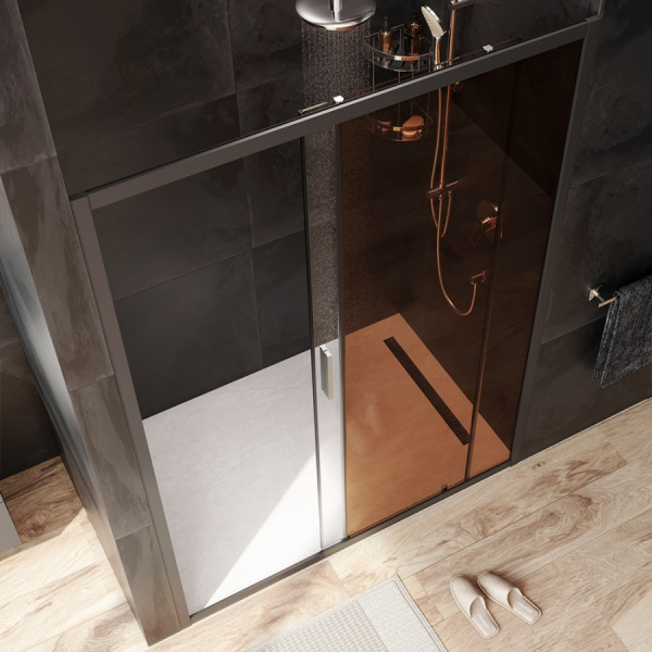 Душевая дверь (140х195) Am.Pm Gem Solo W90G-140-1-195BBr