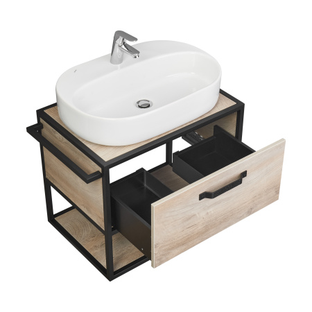 Тумба под раковину Aquaton Лофт Фабрик 80 1A242401LTDU0