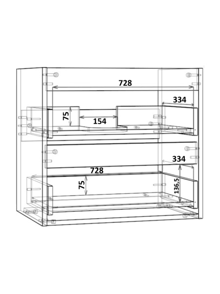Тумба с раковиной подвесная 80 см, Orange Line Li-80TubMDF+B01-475MB черный