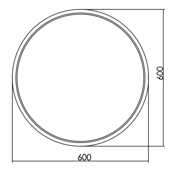 Зеркало (60х60) Silver Mirrors  Манхэттен ФР-00002415