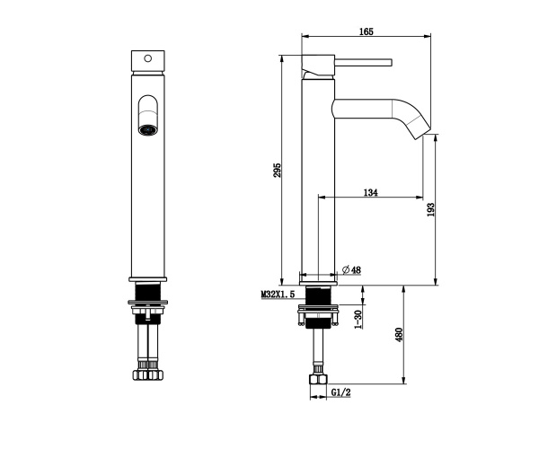 Смеситель для раковины Bronze de Luxe SCANDI 1452C Смеситель для раковины Bronze de Luxe SCANDI 1452C