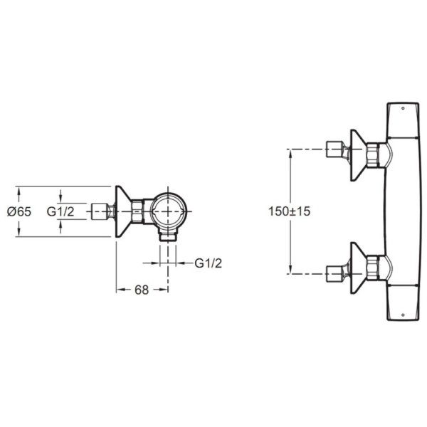 Смеситель для душа Jacob Delafon Elevation E18877-CP