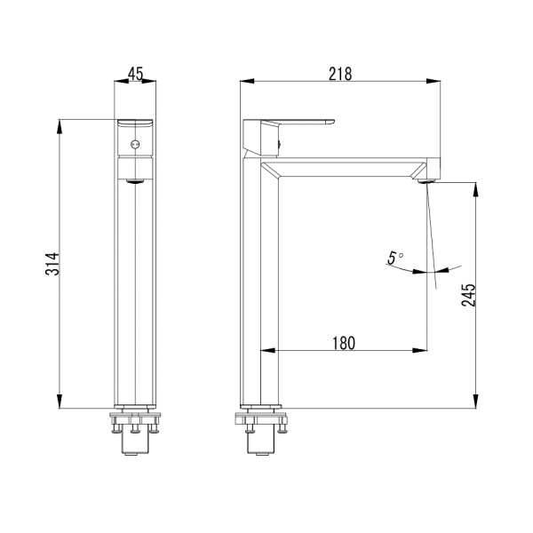 Смеситель для раковины AQUAme Parma AQM6614GM