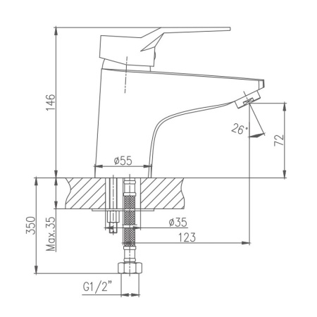 Смеситель для раковины Haiba HB1063