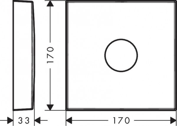 Декоративная накладка на смеситель для душа AXOR 14965000