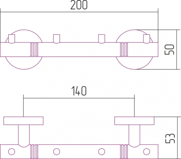 Вешалка Сунержа Каньон 4 крючка (L 200) 00-3000-1004 Вешалка Сунержа Каньон 4 крючка (L 200) 00-3000-1004