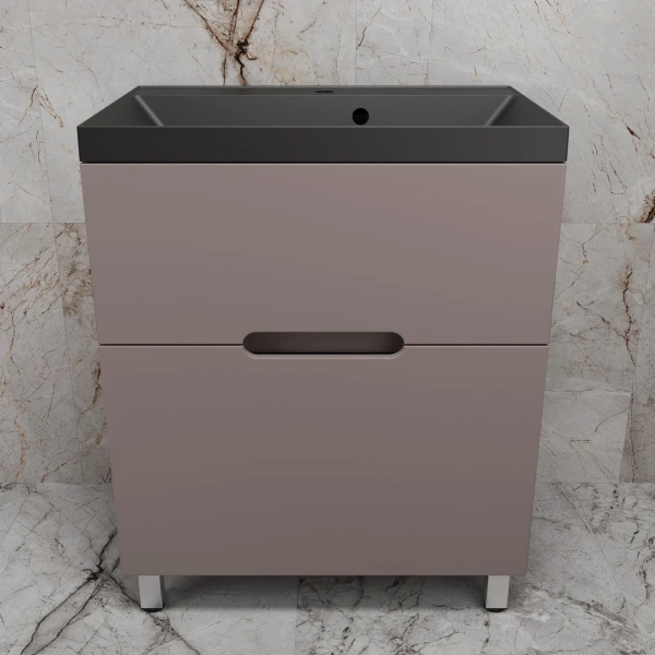 Тумба напольная без раковины 70 см Style Line Матис ЛС-00002436 тауп матовый