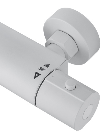 Смеситель для душа с термостатом WONZON & WOGHAND INN 6, белый матовый WW-B2029-A-MW