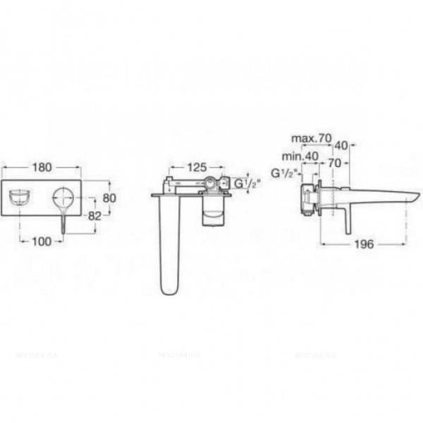 Смеситель для раковины Roca Insignia 5A453AC00