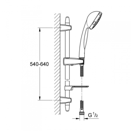 Душевой гарнитур Grohe Vitalio Comfort 28732000