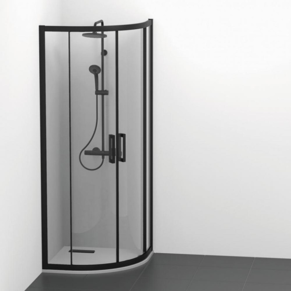 Душевое ограждение Ideal Standard CONNECT 2 Corner Quadrant (80х80) K9250V3, черный