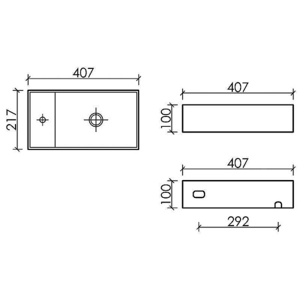 Раковина маленькая в туалет Ceramicanova Element CN6051R