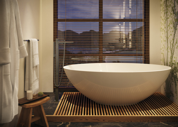 Смеситель для ванны напольный Hansgrohe Metropol 32532340 шлифованный черный хром