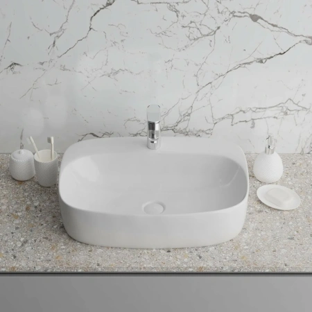 Раковина накладная (59,5х42,5) Grossman  GR-3027, белый