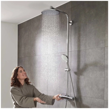 Душевая система с тремостатом Hansgrohe Crometta S 240 1jet Showerpipe 27267000 хром