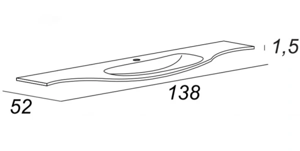 Стеклянная раковина Cezares 82411 Extra-light