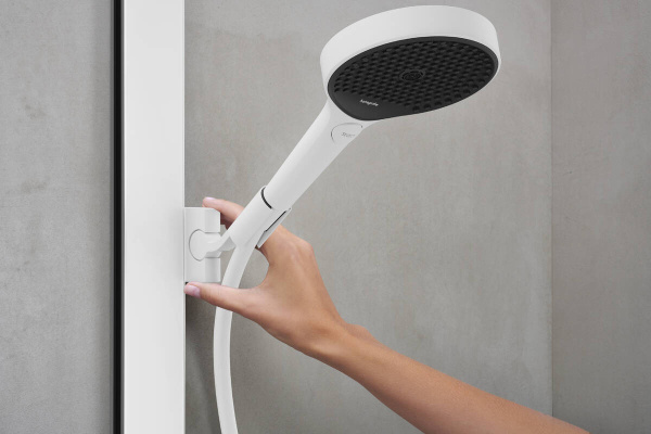 Душевая система с термостатом Hansgrohe Rainfinity Showerpipe 250 1jet 28742700 белый матовый