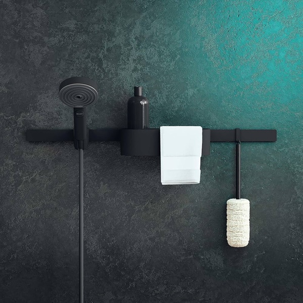 Держатель для ручного душа Hansgrohe WallStoris 27917670 черный матовый