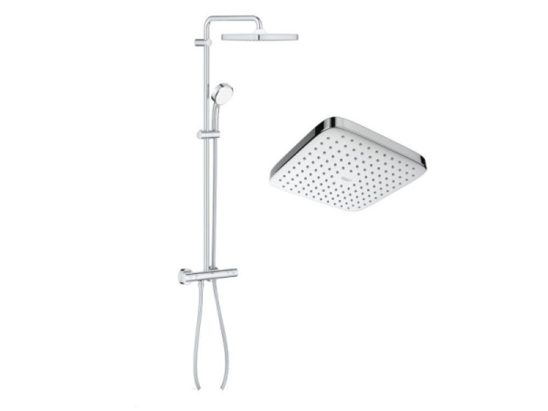 Душевая система с термостатом Grohe Tempesta Cosmopolitan 250 26689 000 (26689000) хром