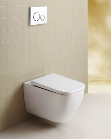 Унитаз подвесной безободковый BelBagno ALPINA BB10100CHR