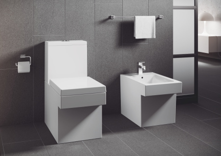 Унитаз напольный безободковый GROHE Cube Ceramic 39484 00H (3948400H)