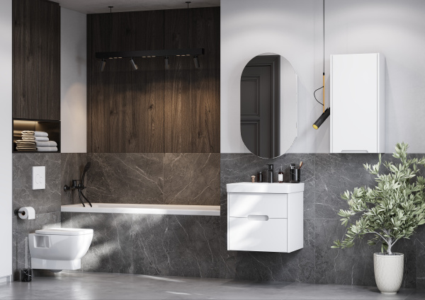 Шкаф подвесной Aquaton Оливия 1A254703OL01R белый