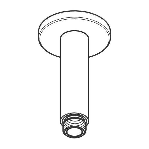 Кронштейн для верхнего душа 10 см Hansgrohe Vernis Blend 27804670 черный матовый
