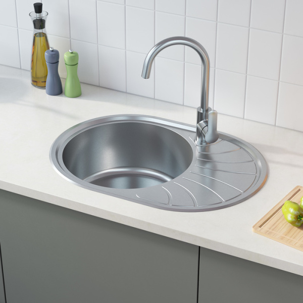 Мойка кухонная из нержавеющей стали IDDIS Suno (SUN65SLi77)