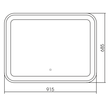 Зеркало (92х69) Silver Mirrors  Аллюр LED-00002531