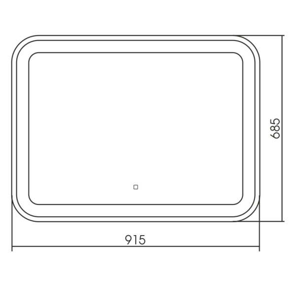 Зеркало (92х69) Silver Mirrors  Аллюр LED-00002531