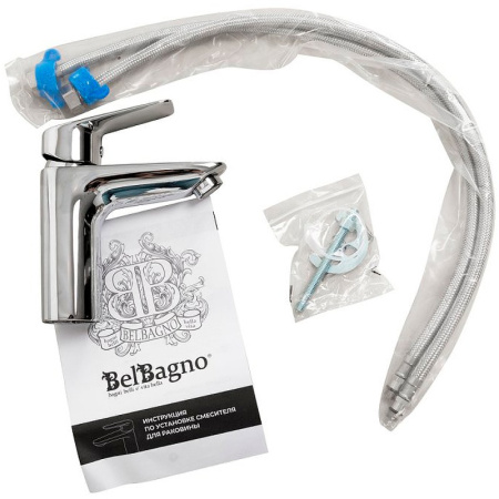 Смеситель для раковины BelBagno Due DUE-LVM/HGN-CRM-W0