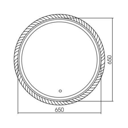 Зеркало (65х65) Silver Mirrors  Бригантина LED-00002573