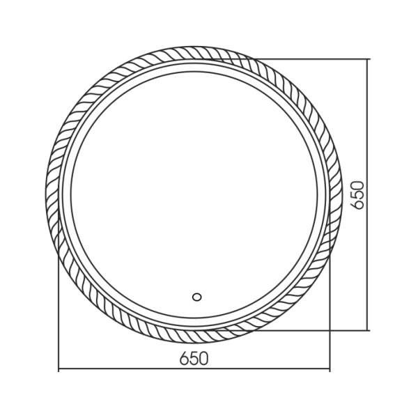 Зеркало (65х65) Silver Mirrors  Бригантина LED-00002573