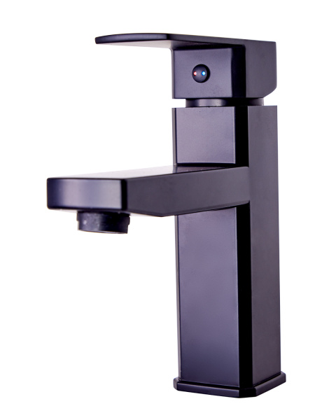 Смеситель для раковины однорычажный полимерный OneLife P06-021b черный