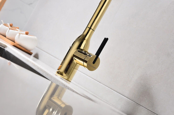 Смеситель для кухни с подключением к фильтру  Paulmark Viper Vi213105-G