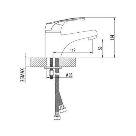 Смеситель для раковины Lemark Omega (LM3106C)