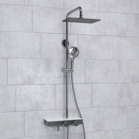 Душевая система WasserKRAFT A113.069.101.CH Thermo