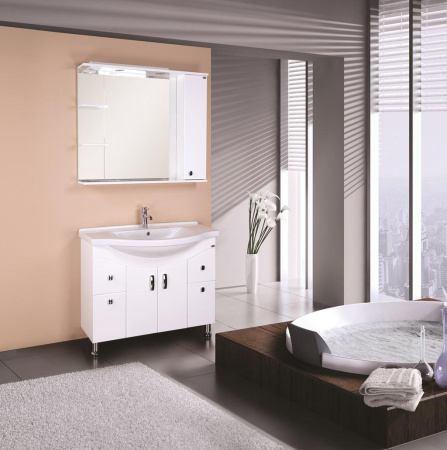 Зеркало-шкаф c подсветкой Onika Эльбрус 90 (90,4x85) 209004