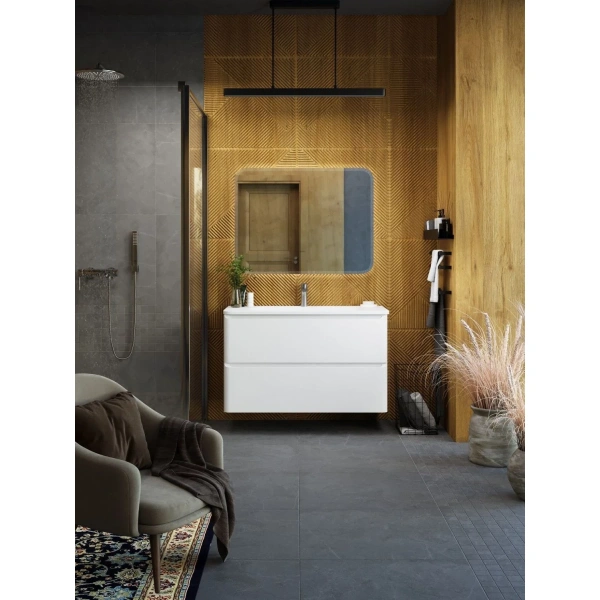 Тумба без раковины Art&Max Sanremo AM-Sanremo-1000-2C-SO-BL белый глянец