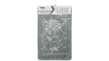 Коврик для ванной Fixsen Link  серый 50х80 см. FX-5002K