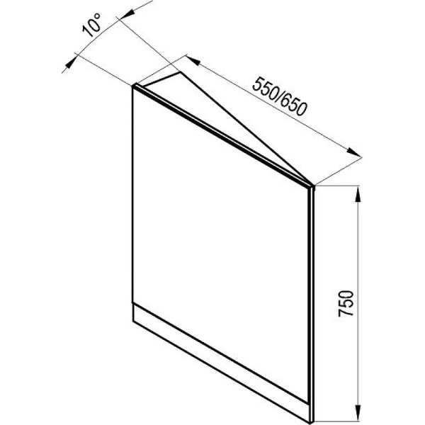 Зеркало Ravak 10° 65 L X000001078