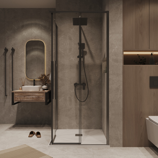 Душевая дверь (120х195) Grossman Galaxy 1/2.K33.01.12.42.00, раздвижная