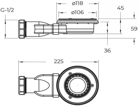 Душевой поддон BelBagno UNO TRAY-MR-UNO-A-80-35-W-CR