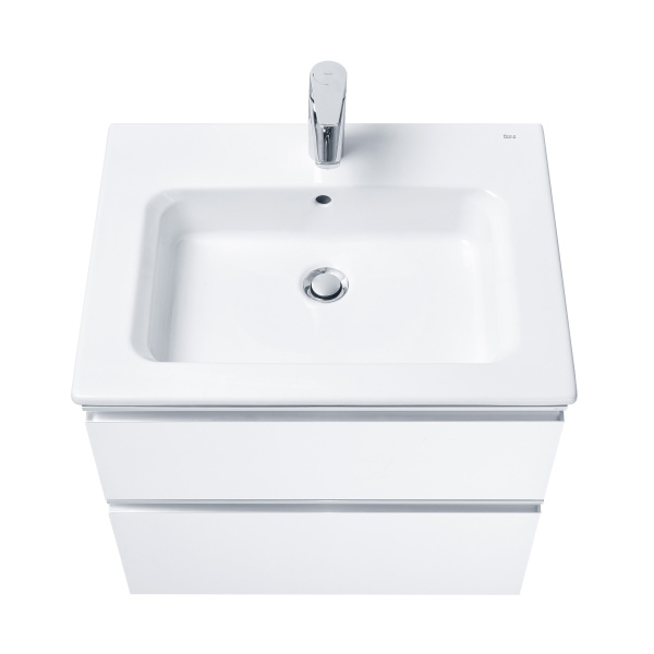 Тумба под раковину Roca The Gap 60 белый глянец 2 ящика A857397806