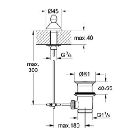 Сливной гарнитур GROHE 28900000